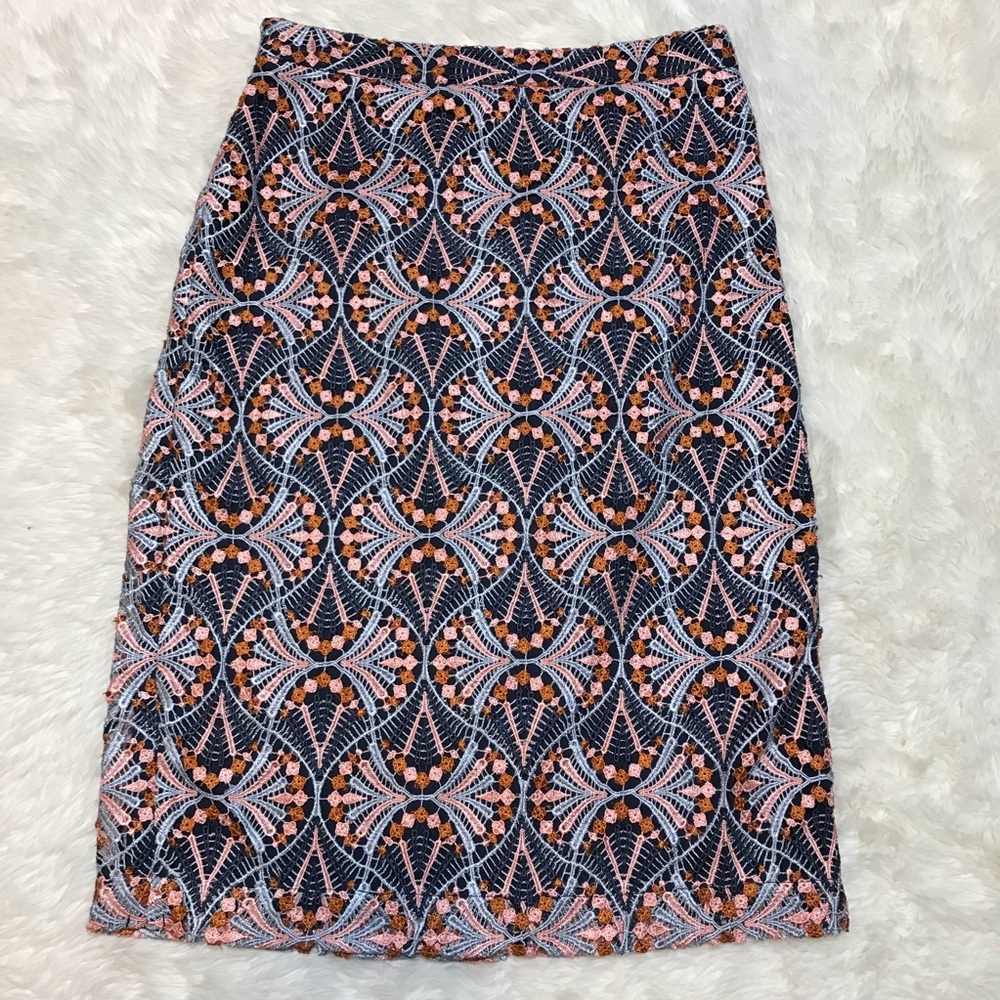 Anthro Moulinette Soeurs Svelta Lace Pencil Skirt